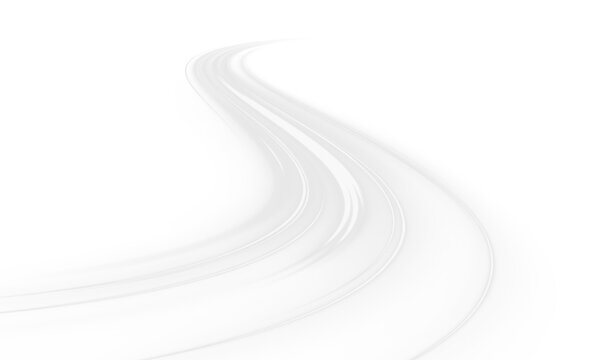 Futuristic energy flows through neon laser lines over city traffic, road. White light forms wave motion, leaving glowing trail defines speed direction. Image vector png. Winter wind brings cold snow. 