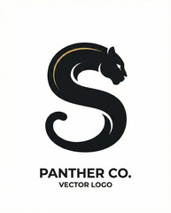 Creative Animal Shaped Letter S Monogram