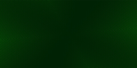 Green arrows background. Abstract triangle gradient wallpaper. Repeated arrow stripes backdrop for flyer, banner, poster, presentation. Thin to thick linear game or sport texture. Vector masculine bg