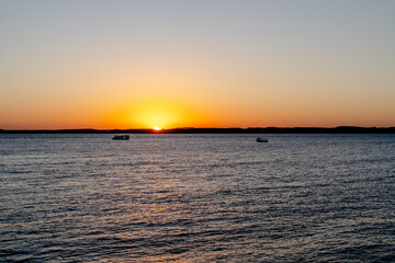 Obraz premium Nile River Sunrise in Aswan Egypt