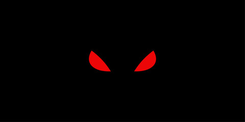 monster eyes on black background © shrinay