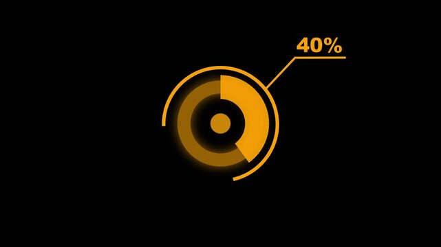 84% circle diagrams Infographics animation design, 84 Percentage pie charts. Business data visualization dashboard for statistics and reports in 4K video animation. mobile social media and tv..