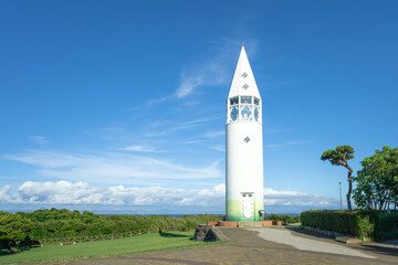 Awasaki Lighthouse in Jogashima Park, Japan