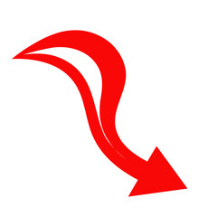 red and white arrows