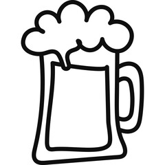 Doodle Beer Mug Icon