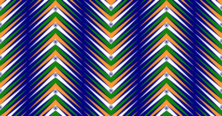 chevron india flag line pattern design. vector illustration