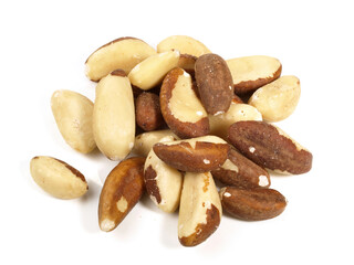 Fototapeta premium Brazil Nuts on white Background
