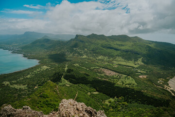 Panorama wyspy i laguna