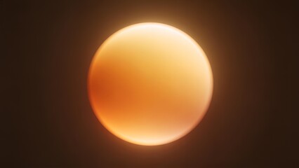 Luminous Orb: Warm Amber Glow Sphere Design