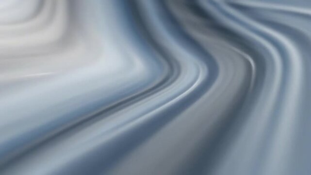 Dynamic abstract motion background with flowing silver waves
