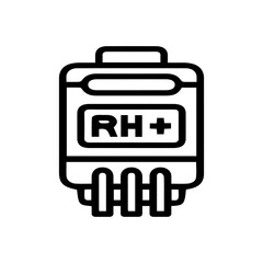 RH Positive Blood Icon