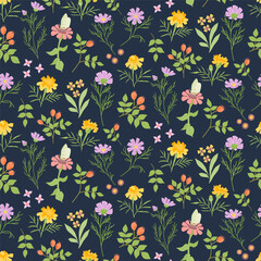 Obraz premium Seamless floral pattern
