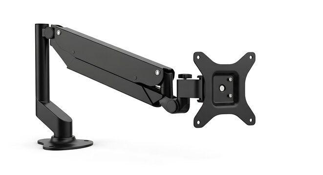 Black Monitor Mount Desk Stand.