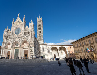 Obraz premium Italy Tuscany Siena Cathedral view of the Duomo