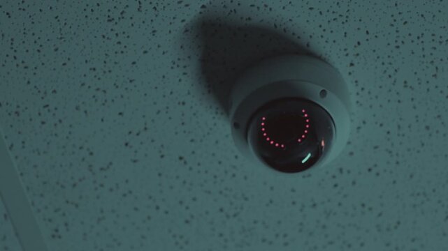 Ceiling-mounted security camera