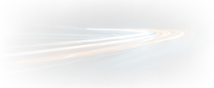 Bright Fiber Optic Neon Waves with Speed Blur Overlay PNG
