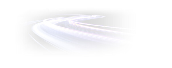 Abstract Vortex of Curved Speed Lines with Dynamic Motion Trails PNG