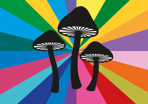Psychedelics, conceptual illustration