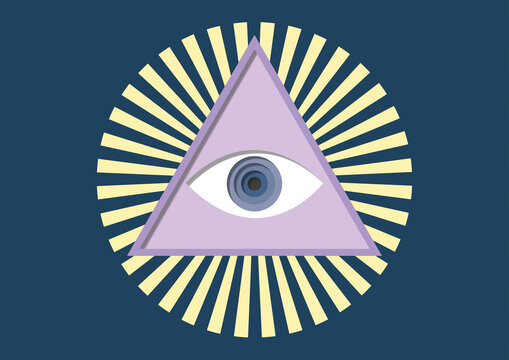 Third eye, conceptual illustration