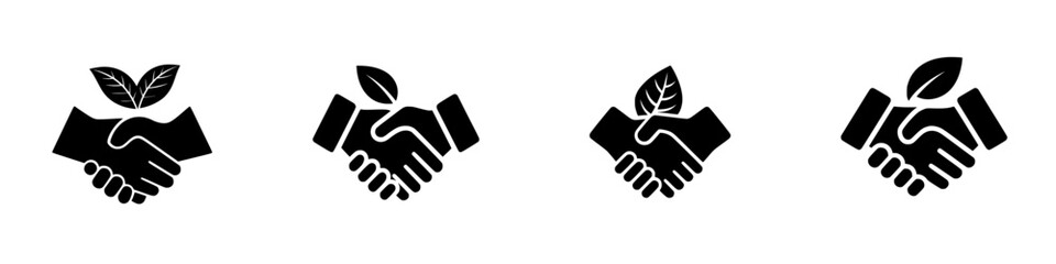 Obraz premium Handshake of Solidarity and Growth