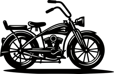 Vintage Custom Motorcycle Tat...