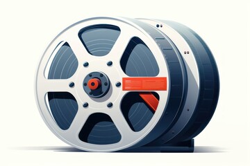 Obraz premium Film roll classic movie wheel.