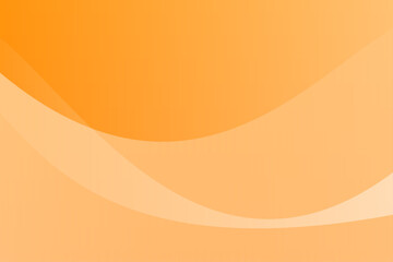 オレンジのグラデーションが広がる抽象的な曲線背景デザイン