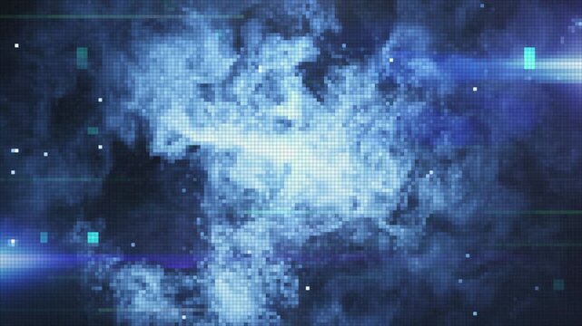 AI neural network visualization for machine learning presentations, artificial intelligence demos, and data science conferences. Futuristic tech background. Seamless 4K loop.