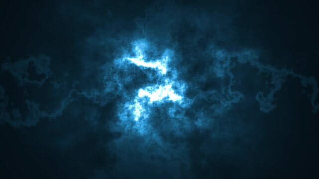 Blue digital glitter bokeh for technology presentations, innovation conferences, and corporate tech videos. Professional modern sparkle background. Seamless 4K loop.