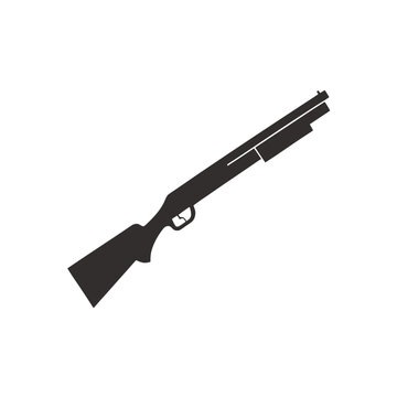 Vector illustration of a shotgun