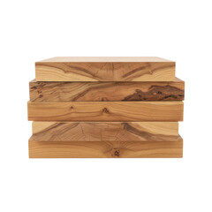 Stack of Rustic Wooden Boards with Natural Grain