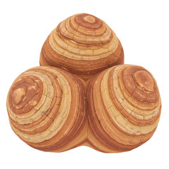 Three Banded Sandstone Spheres Clustered Together