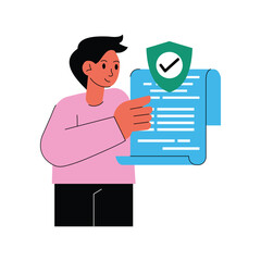 Privacy Policy vector illustrations EPS file