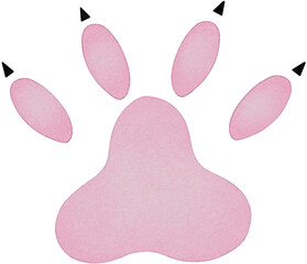 pink cat paw