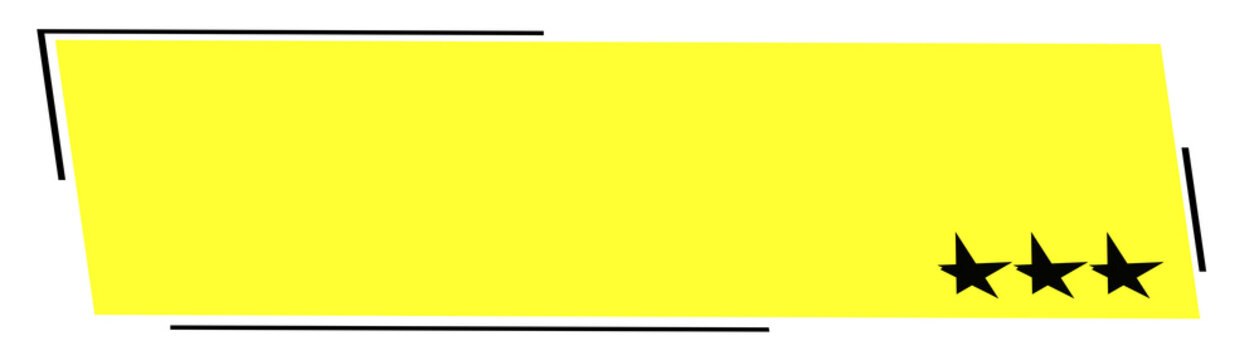  YELLOW Lower Third Banner Template