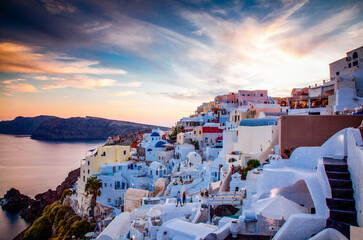 Fototapeta premium beautiful Santorini island in Greeece