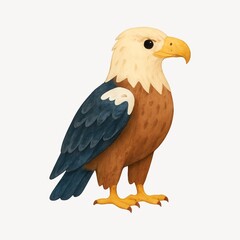 Obraz premium Illustrated majestic bald eagle art.