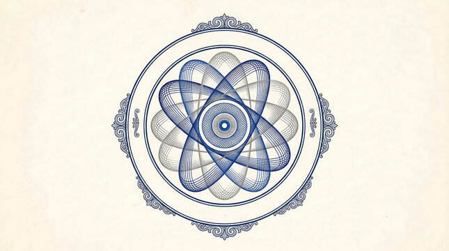 The Atomic Medallion: Atom Structure Rendered