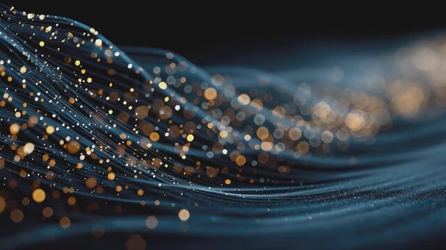Abstract Futuristic Light Trails: A mesmerizing composition of swirling light trails, evoking the essence of modern technology and connectivity.