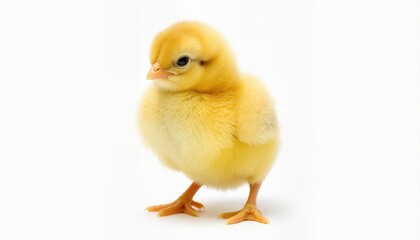 Fototapeta premium Yellow little chick isolated 