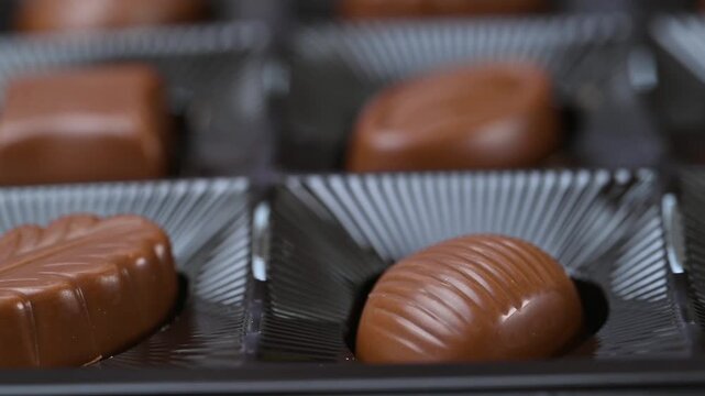 video of chocolate candies