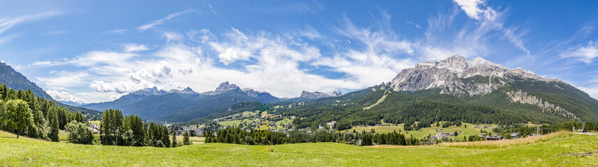 Profilo delle montagne di Cortina