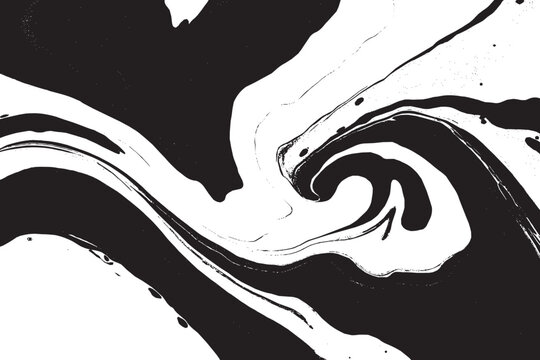 Abstract oil spill texture, swirling liquid shapes vector background.