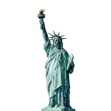 Statue of Liberty cutout, iconic symbol of freedom and liberty