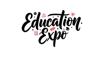 Education expo typography design © Alan