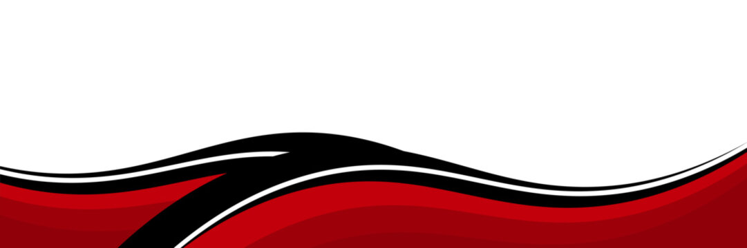 Vector red line background curve element with white space for text and message design, overlapping layers, vector illustration