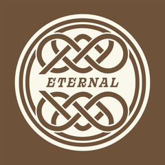 Eternal Celtic Knot Medallion Illustration