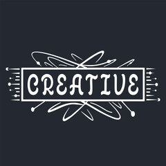 Creative Brush Stroke Stamp Illustration