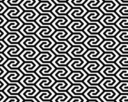 Abstract background with black wave lines on a white background	