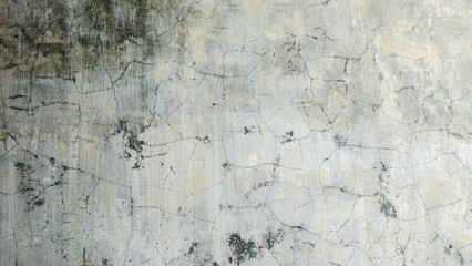 Fototapeta premium Aged and Cracked Concrete Wall Texture with Stains and Grime